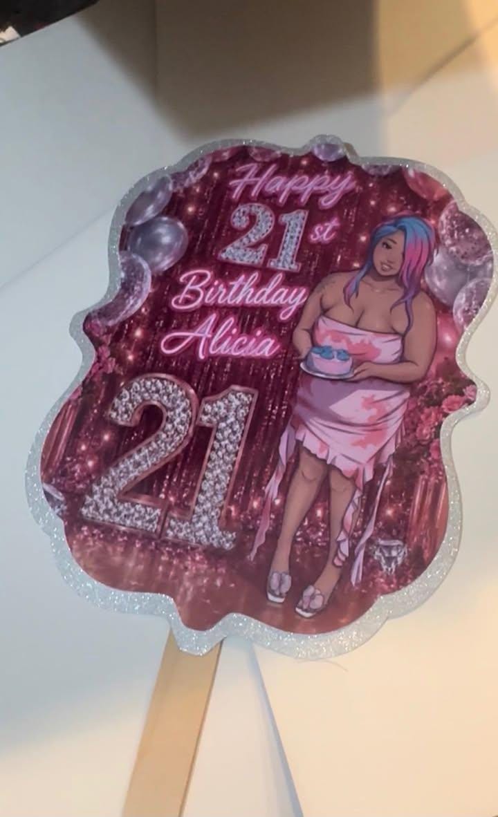 Personalized Birthday Hand Fan, Custom Photo Fan, Party Favor Fan, Sweet 16 Fan, Memorial Fan, Wedding Fan, Graduation Fan