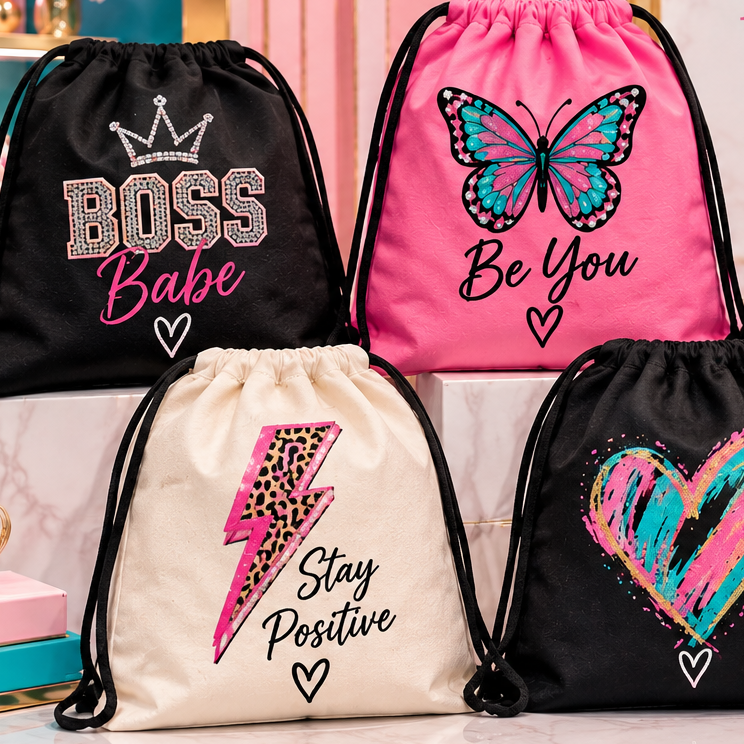 Drawstring Book Bags