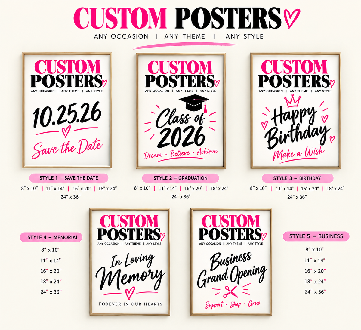 Custom Design Posters