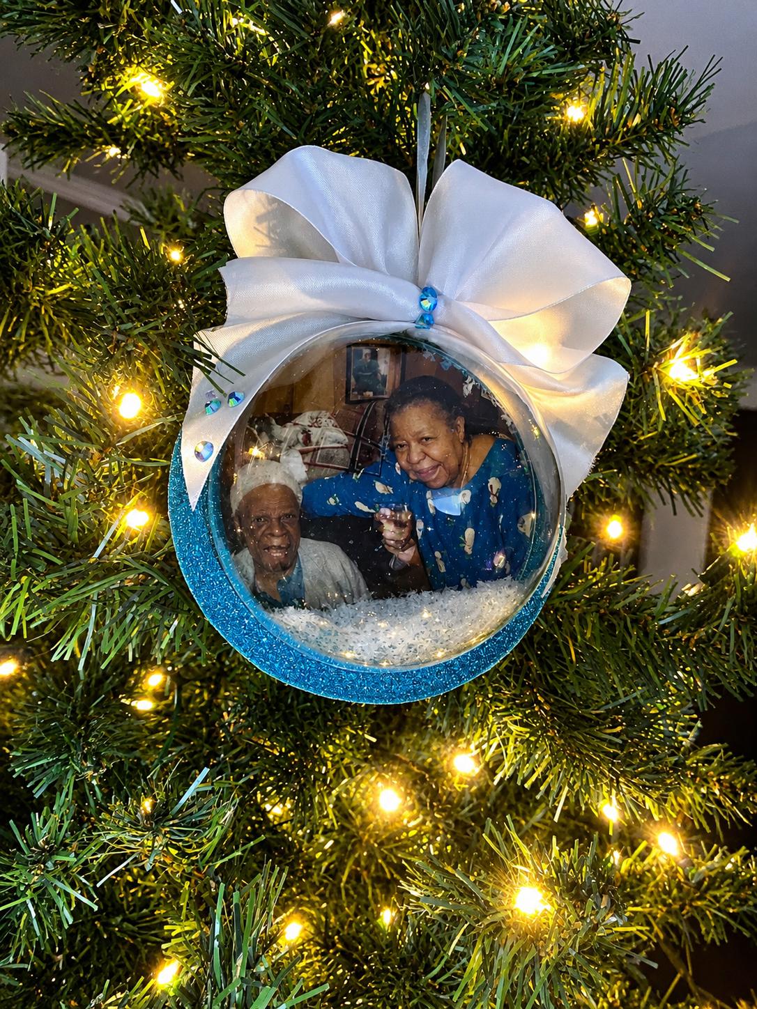 Personalized Christmas Ornament | Custom Holiday Ornament | Name, Photo, Family, Pet & Couple Keepsake | Christmas Gift