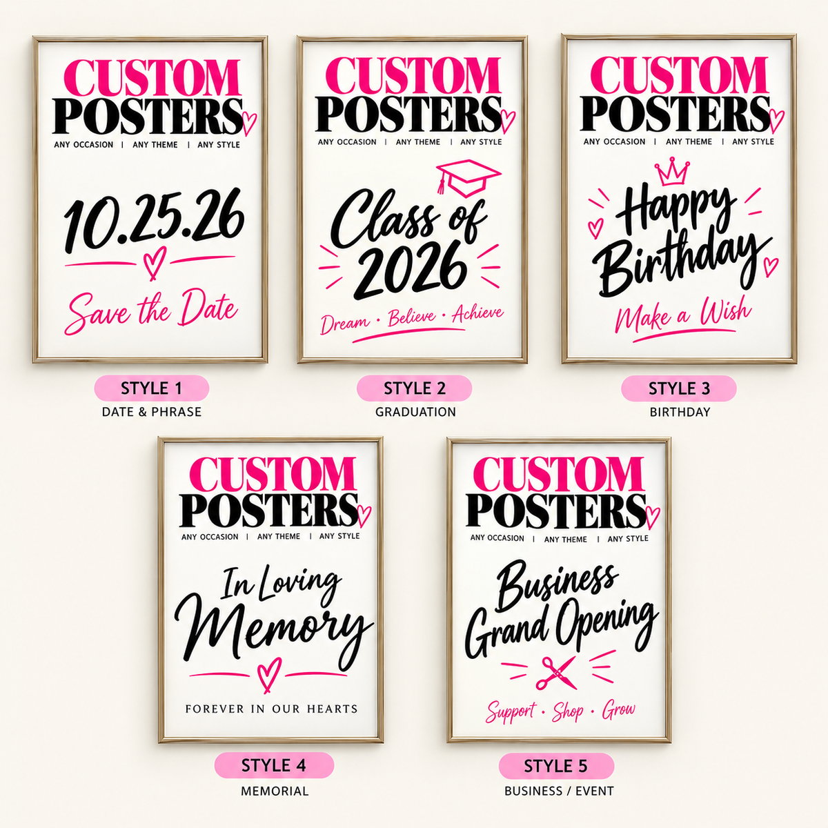 Custom Design Posters